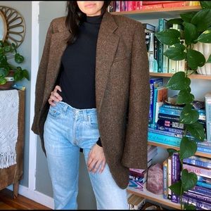 Oversized vintage wool blazer